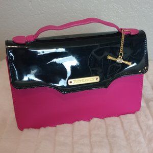 Juicy Couture Y2K  Black and Pink Clutch